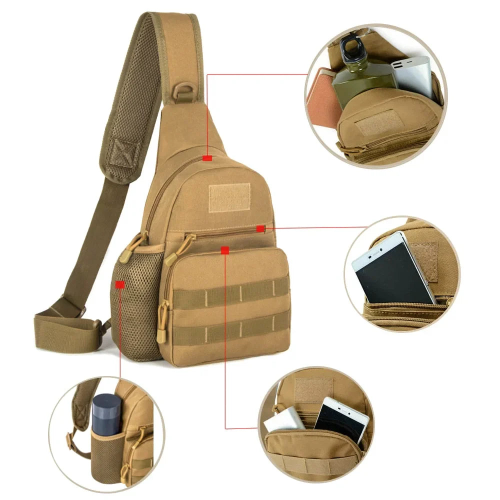 Sacoche Randonnée Tactique Unisexe 20L Étanche & Compacte - MolleTrail - Esprit Rando