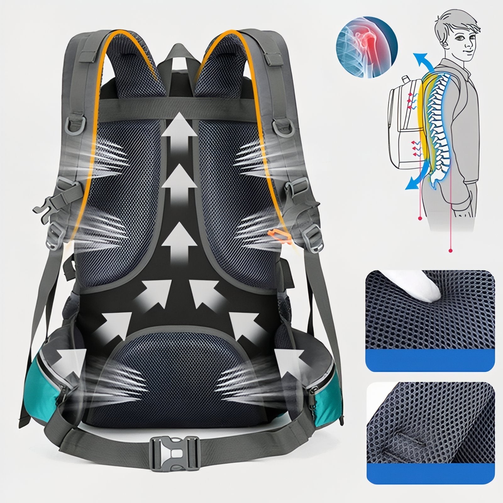 Sac à Dos Randonnée Multipoche