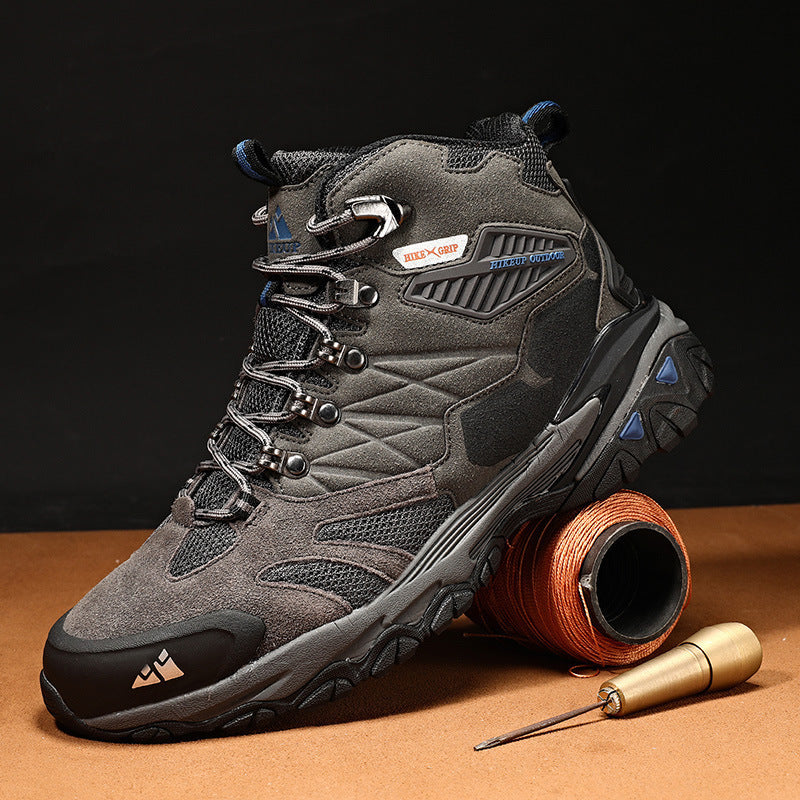 Chaussures de randonnée hautes pour hommes grise