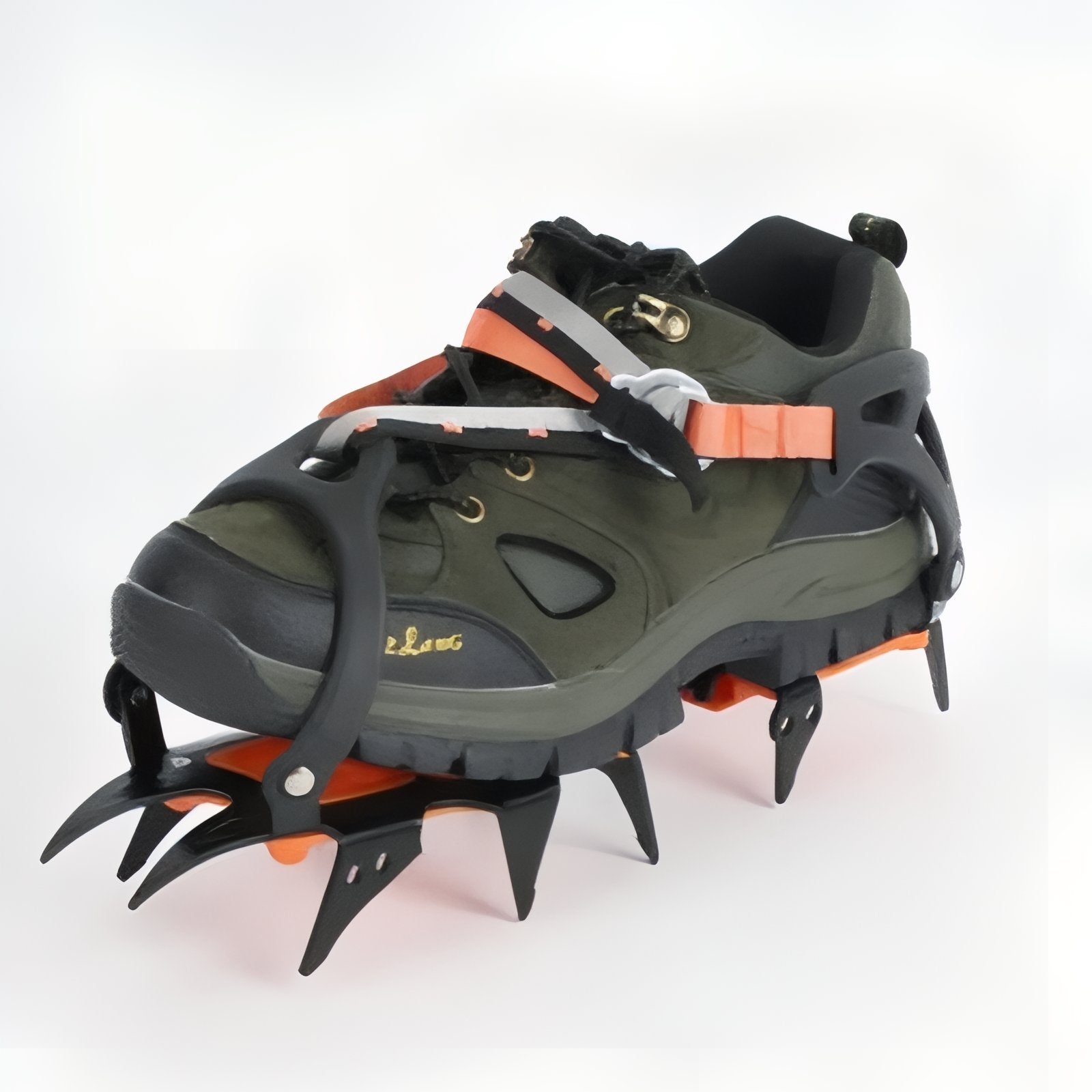 Crampons Plastiques Sur Chaussures De Randonnée
