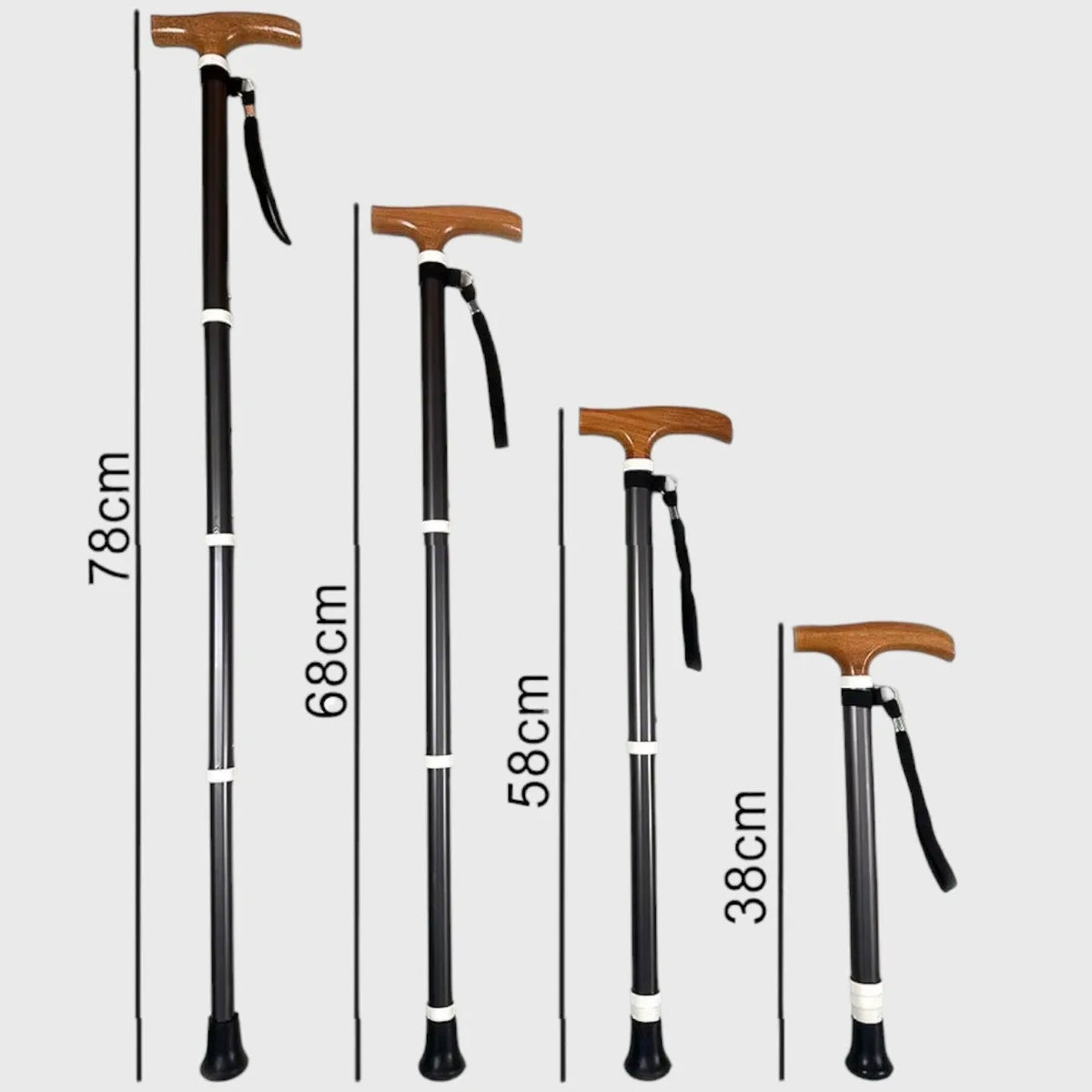 Baton De Randonnée En Bois Avec Pointe 3