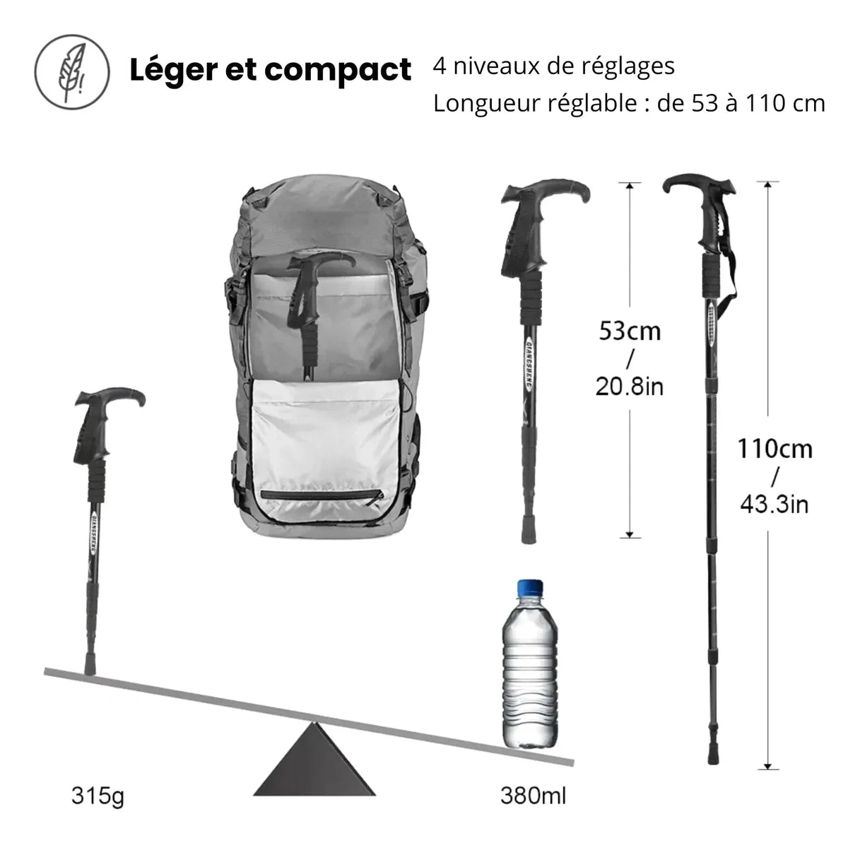Baton De Randonnée Original 4