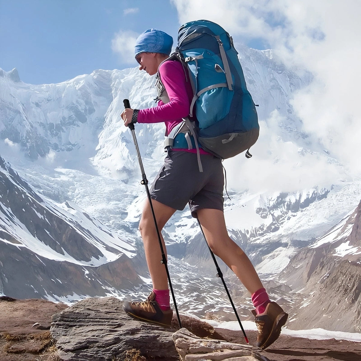 Baton Randonnée Telescopique Haut De Gamme Cork 2