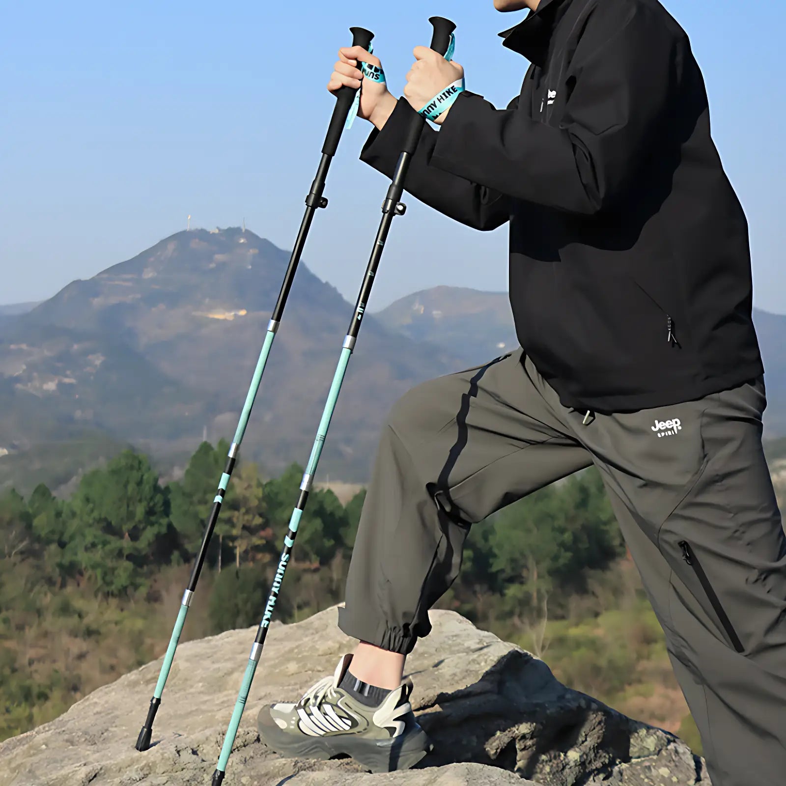 Baton De Randonnée Pliable Carbone