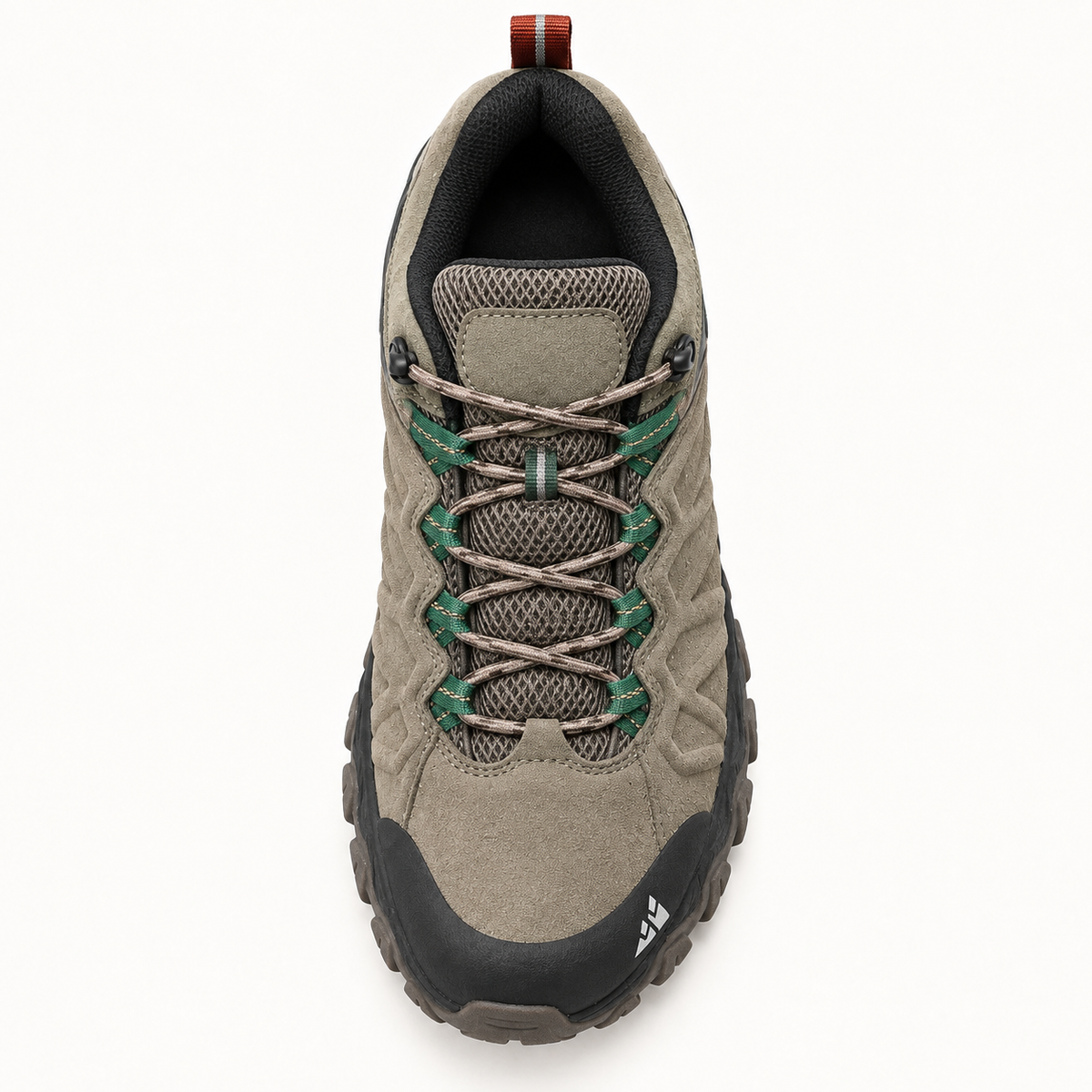 Chaussure randonnée beige homme – vue du dessus