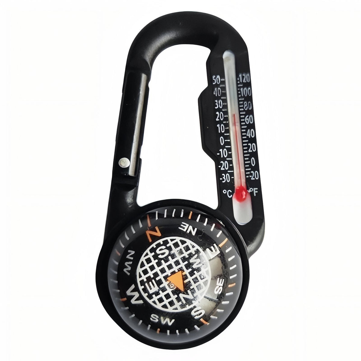 Boussole Mousqueton Thermomètre 10