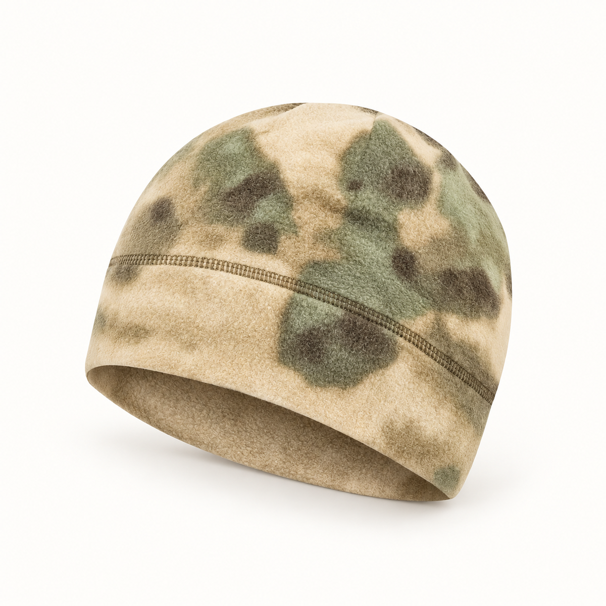 Bonnet fin homme beige – vue trois-quarts