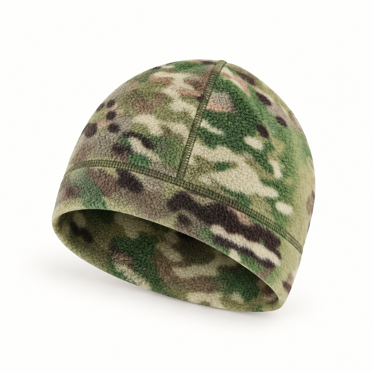 Bonnet fin homme vert retourné – vue intérieure