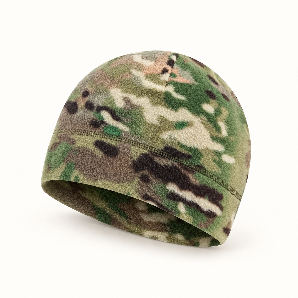 Bonnet fin homme vert – vue trois-quarts