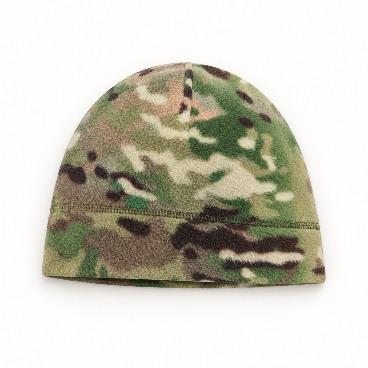 Bonnet fin homme vert – vue à plat