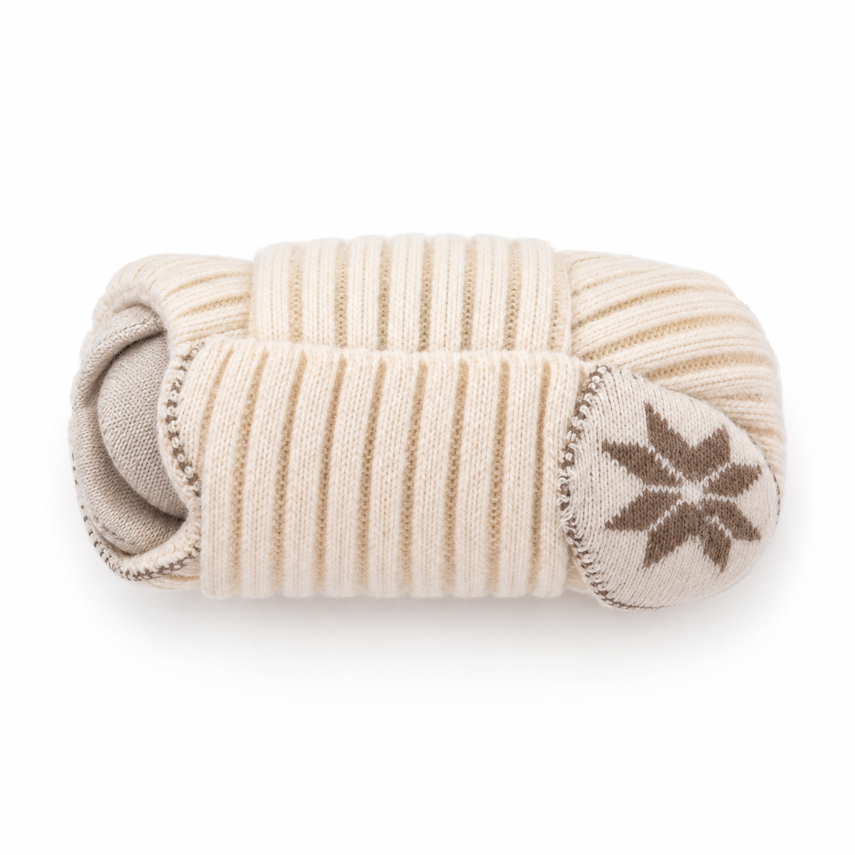 Bonnet randonnée pliable beige – pliage compact