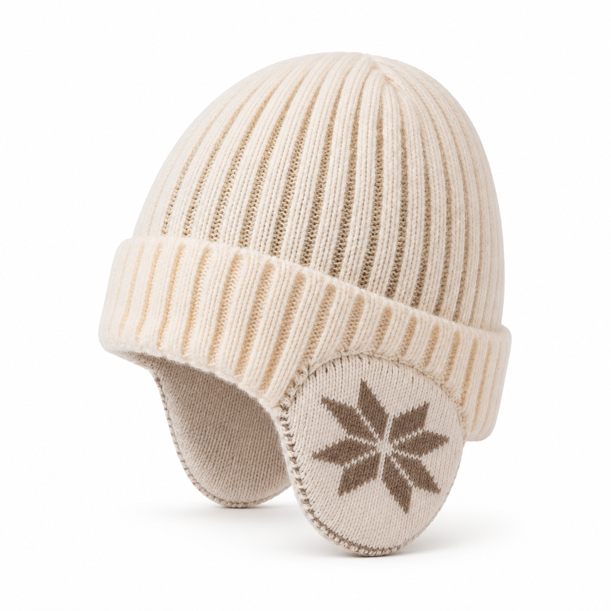 Bonnet randonnée pliable beige – profil