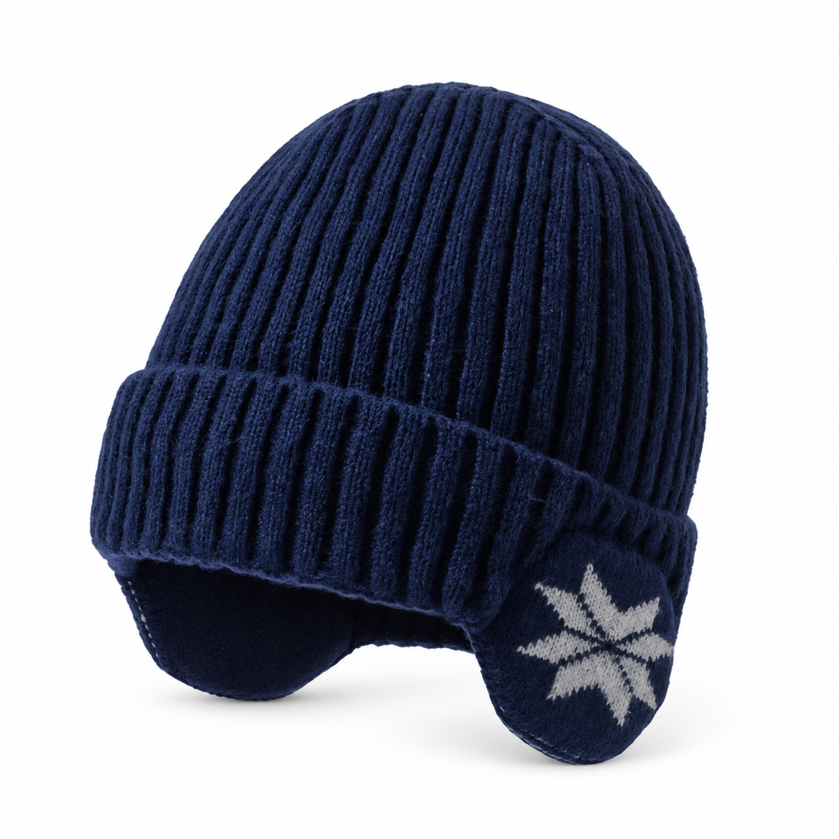 Bonnet randonnée pliable bleu marine – packshot