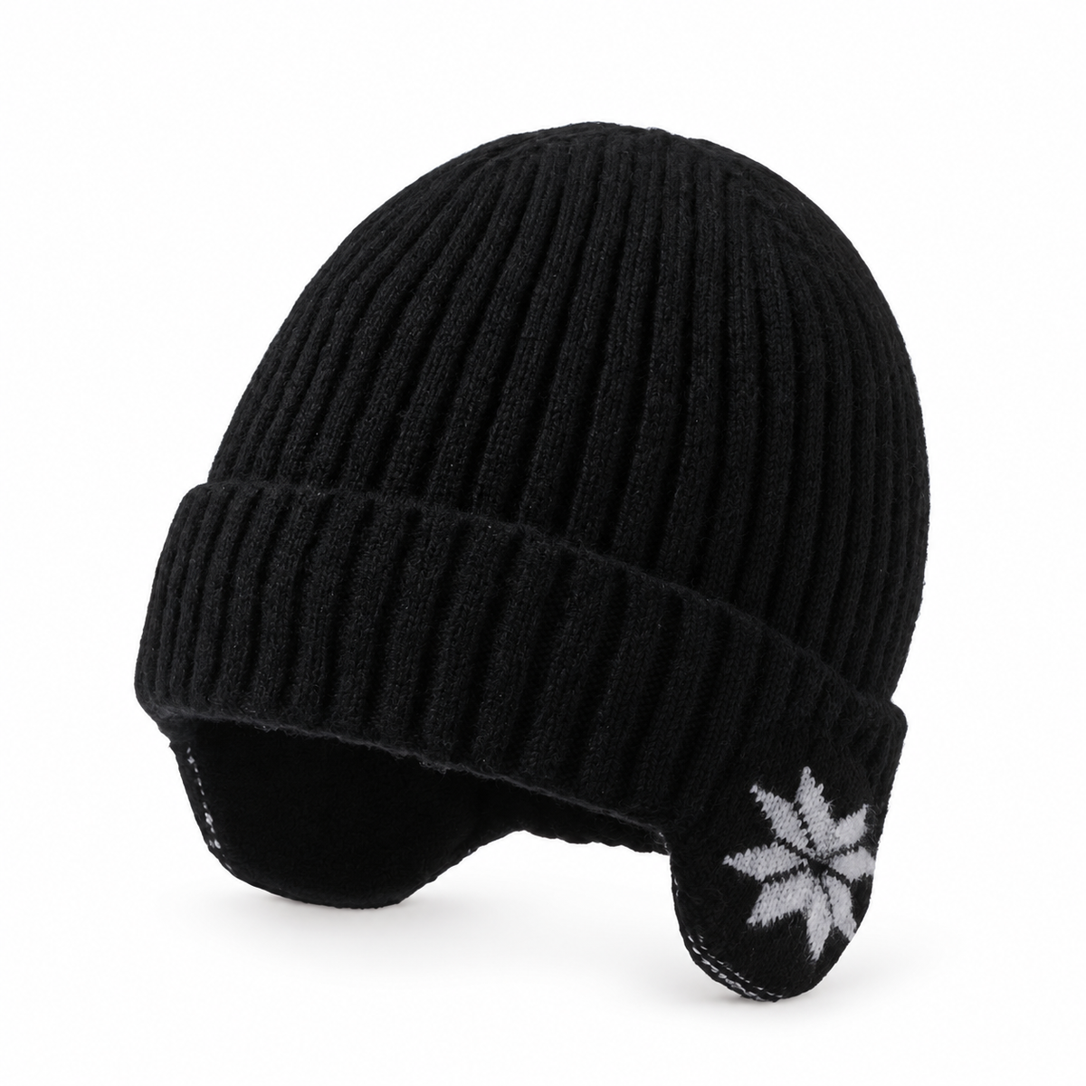 Bonnet randonnée pliable noir – packshot