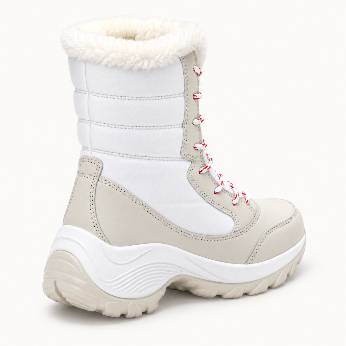Botte de pluie randonnée femme blanche – vue arrière du maintien