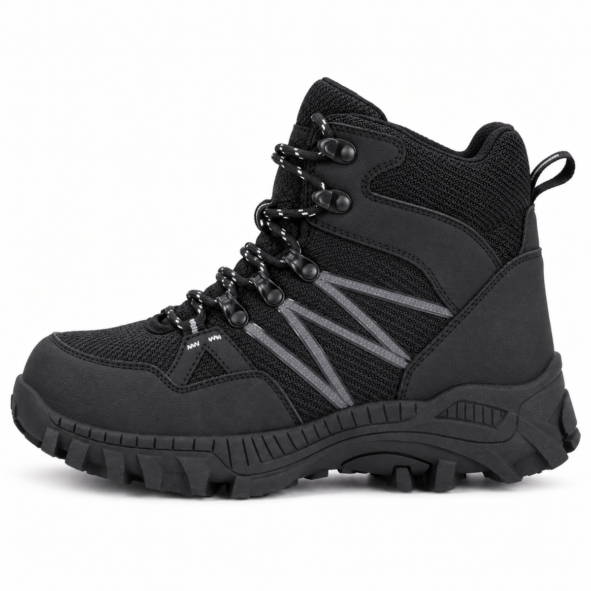 Botte randonnée junior noire – vue de profil