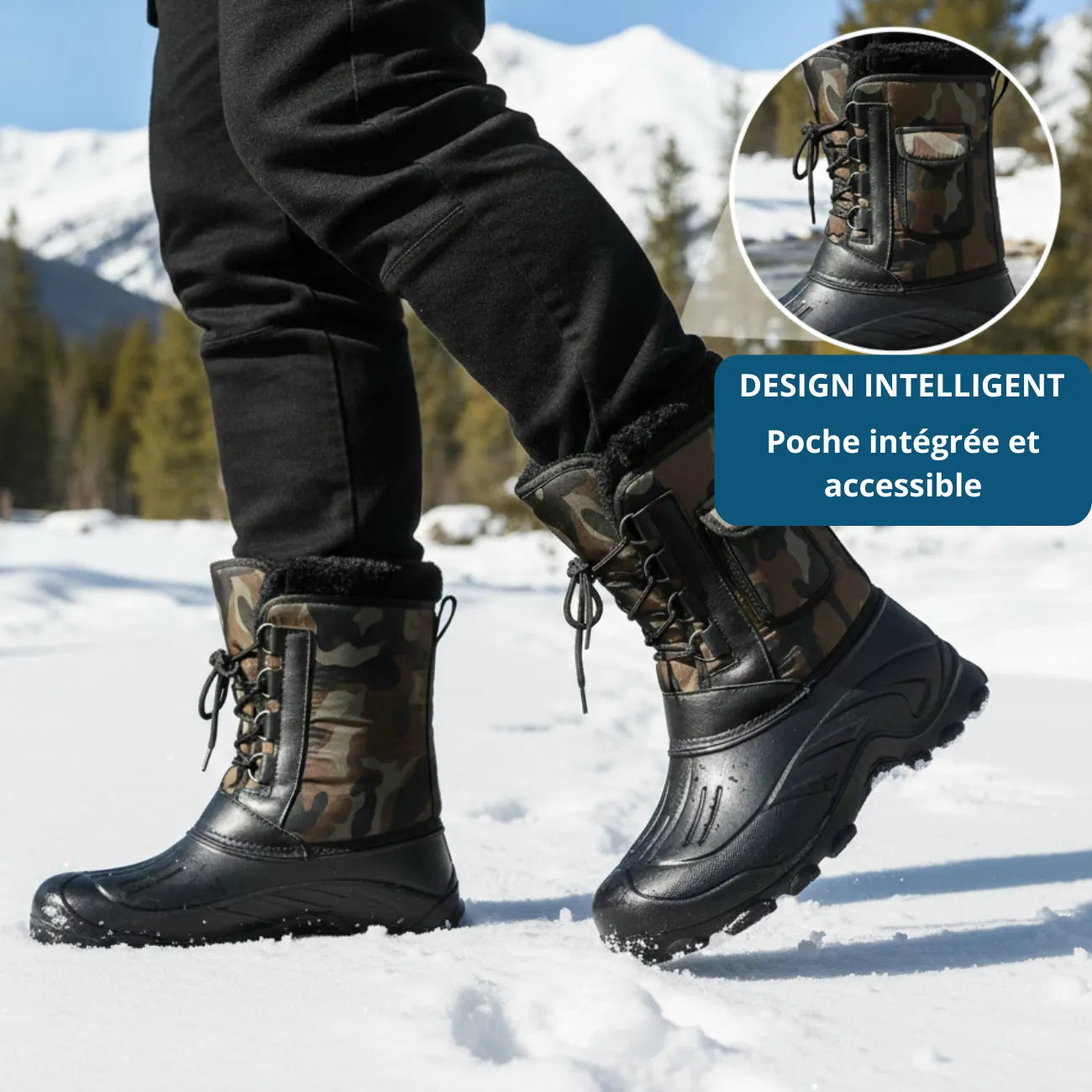 Bottes Randonnée Neige Homme 4
