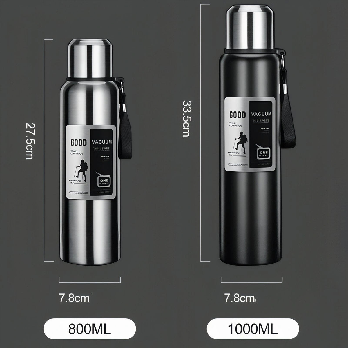 Bouteille Inox 1 Litre Randonnée 3