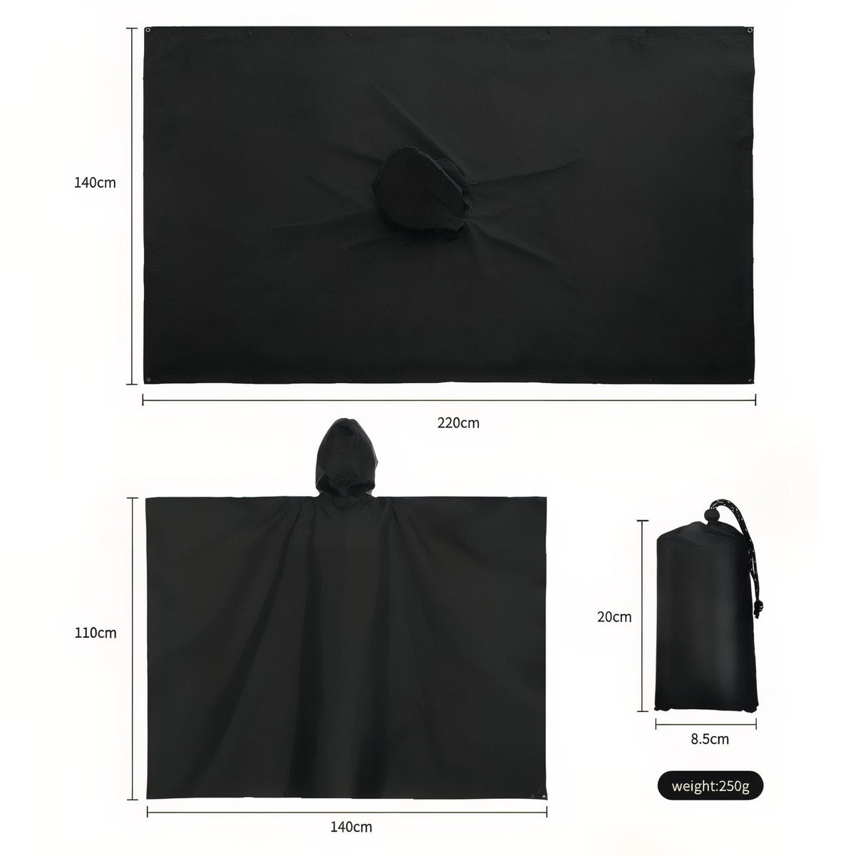 Poncho Tarp Randonnée 3