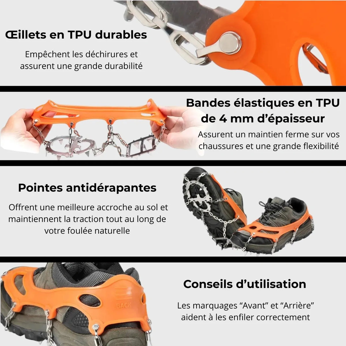 Chaîne Crampon Pour Chaussure De Randonnée 8