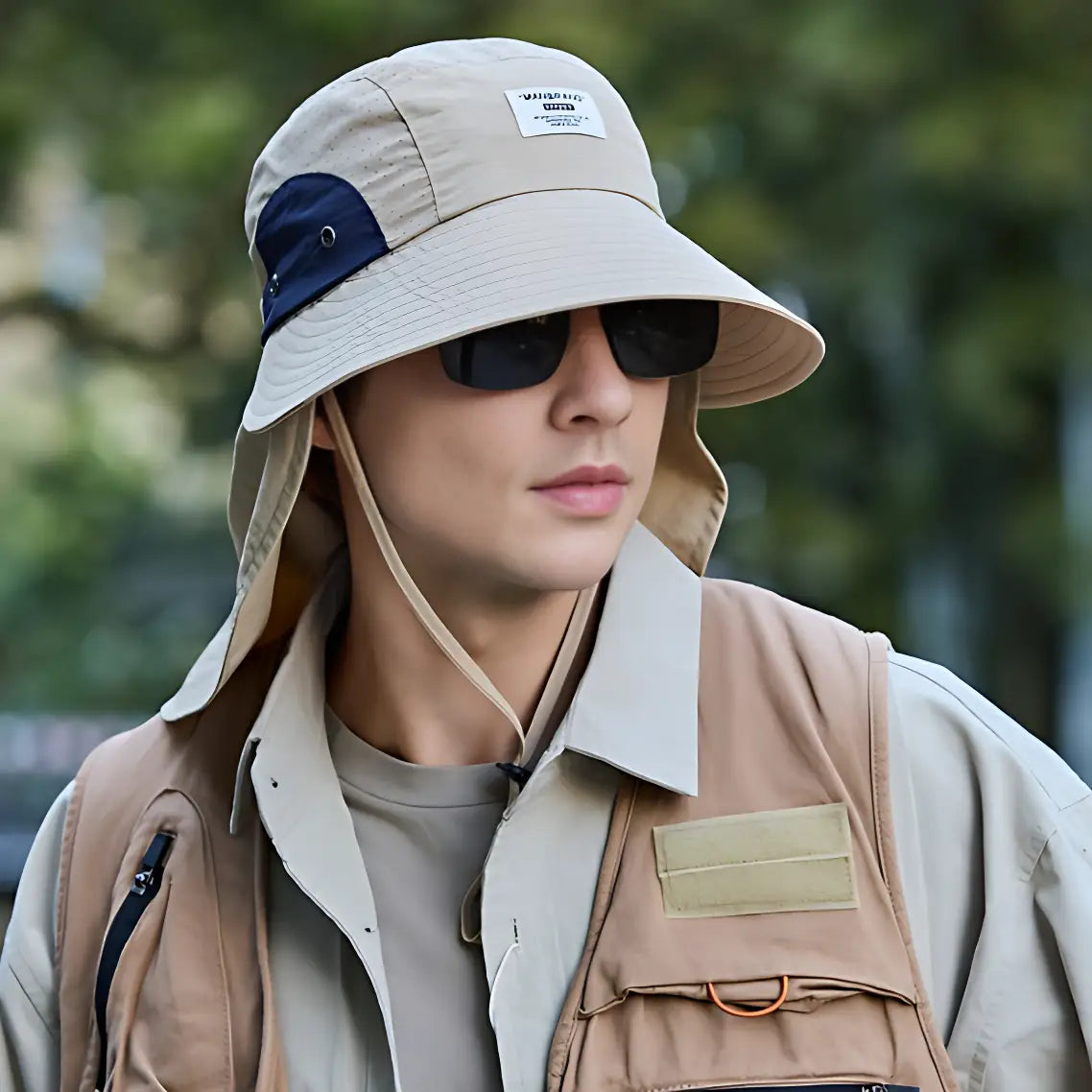 Chapeau Kaki Randonnée Homme