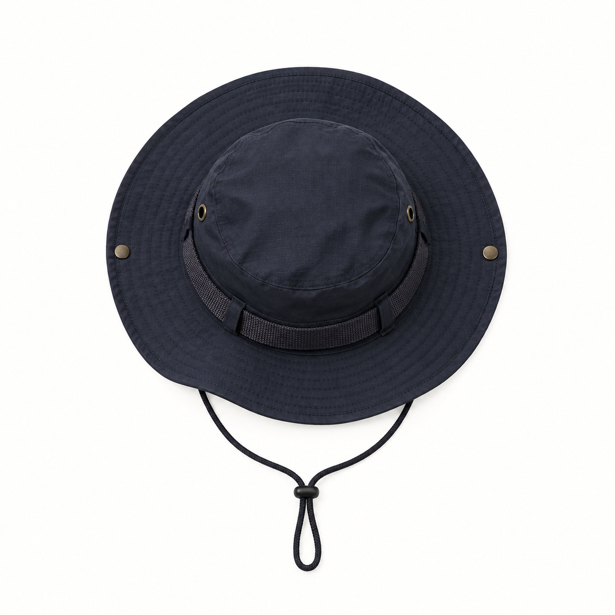 Chapeau hiver homme bleu marine – vue du dessus
