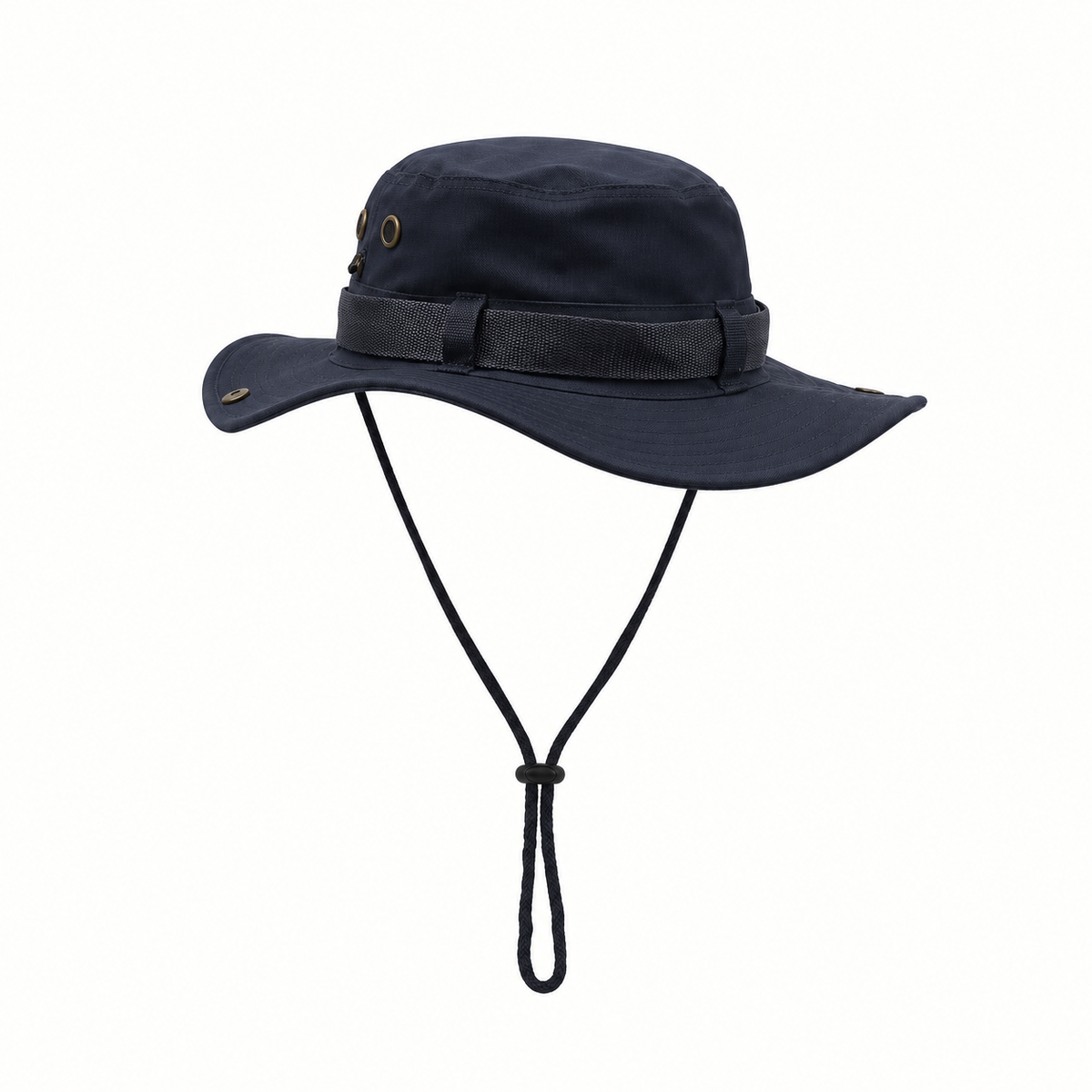 Chapeau hiver homme bleu marine – vue de profil