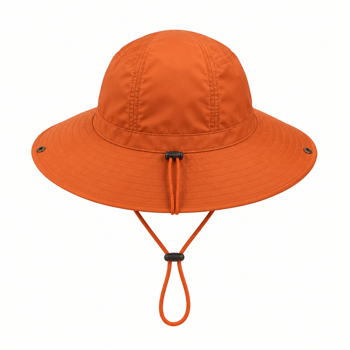 Chapeau de pluie randonnée orange – vue arrière