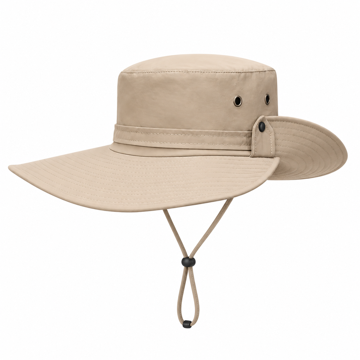 Chapeau explorateur beige bord releve – vue produit