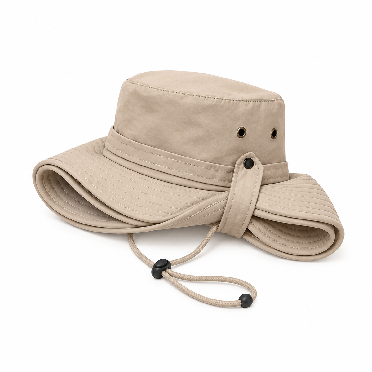 Chapeau explorateur beige plie – vue produit