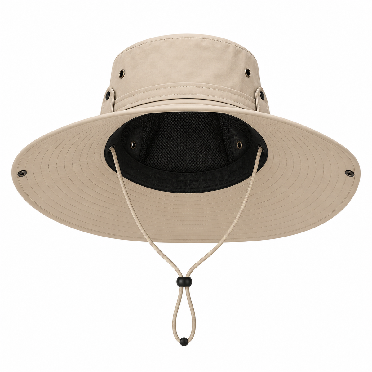 Chapeau explorateur beige vue dessus – vue produit