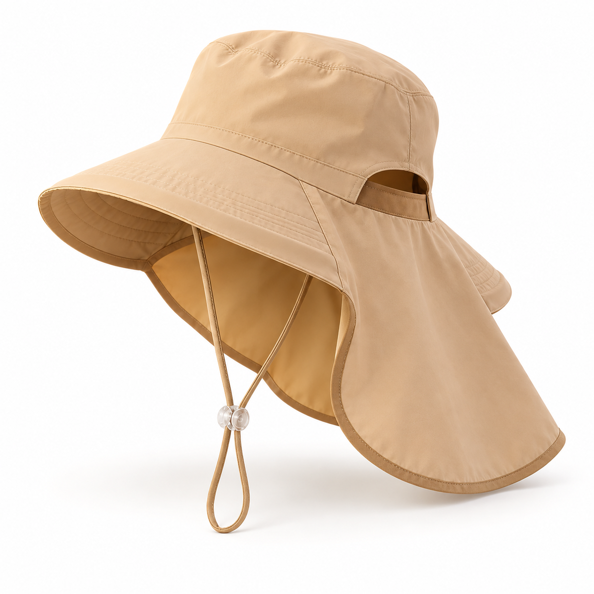 Chapeau femme randonnée marron – vue arrière