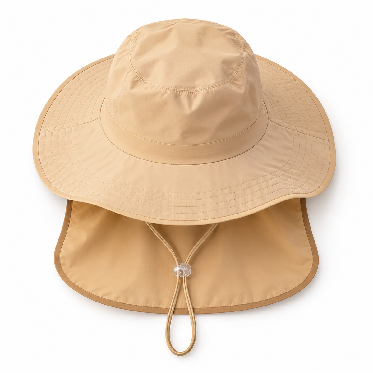 Chapeau femme randonnée marron – vue de dessus