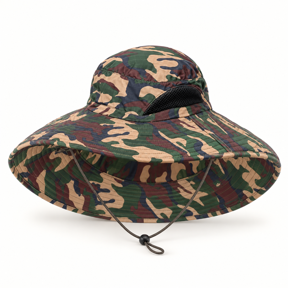 Chapeau randonnée camouflage – vue dessous