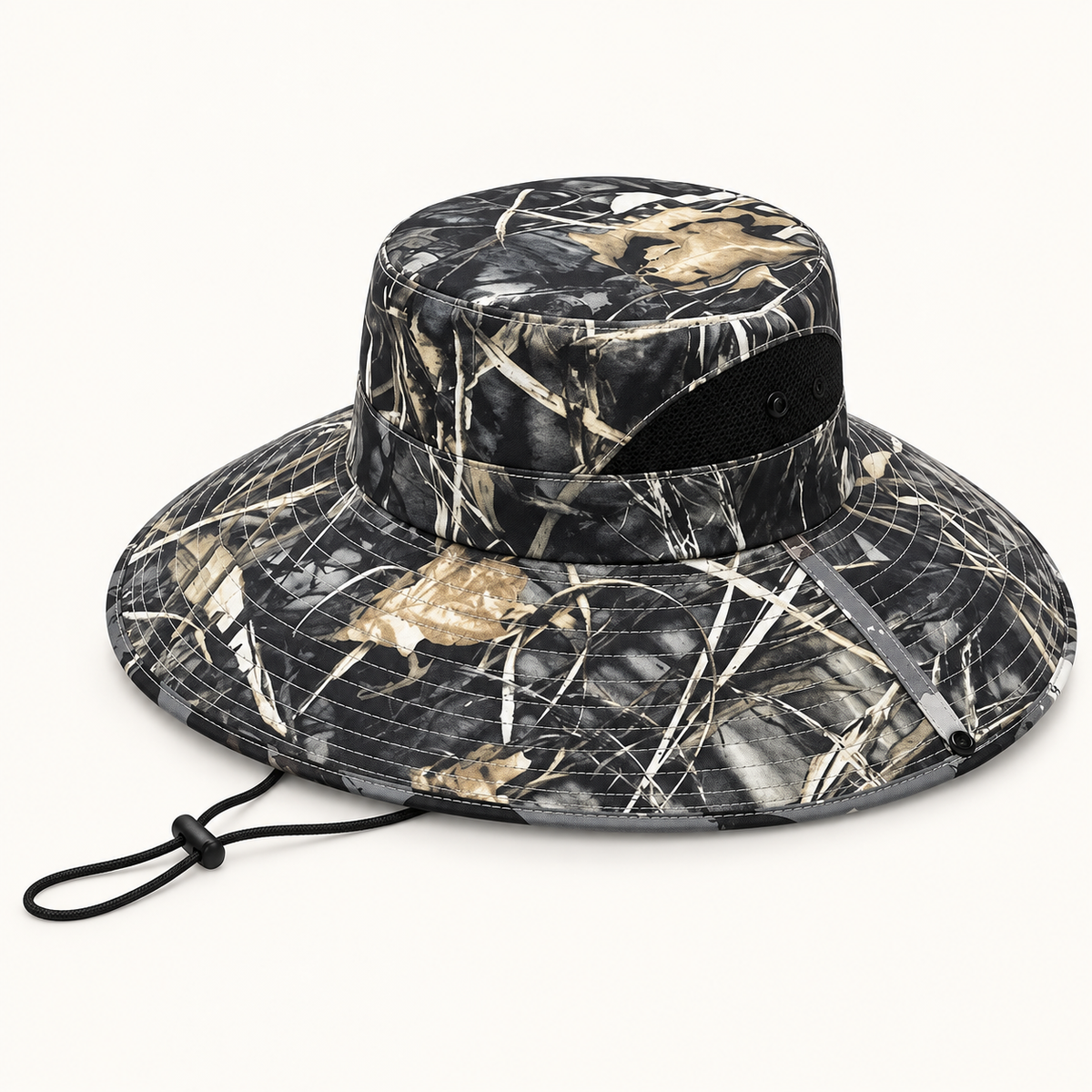 Chapeau randonnée militaire – packshot noir