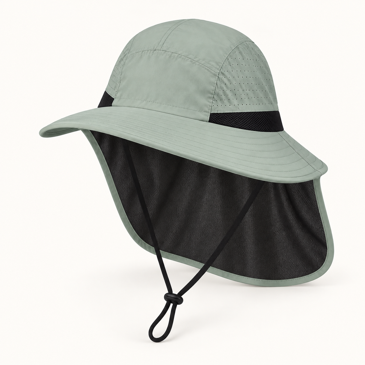 Chapeau randonnée protège nuque – protection nuque deployee