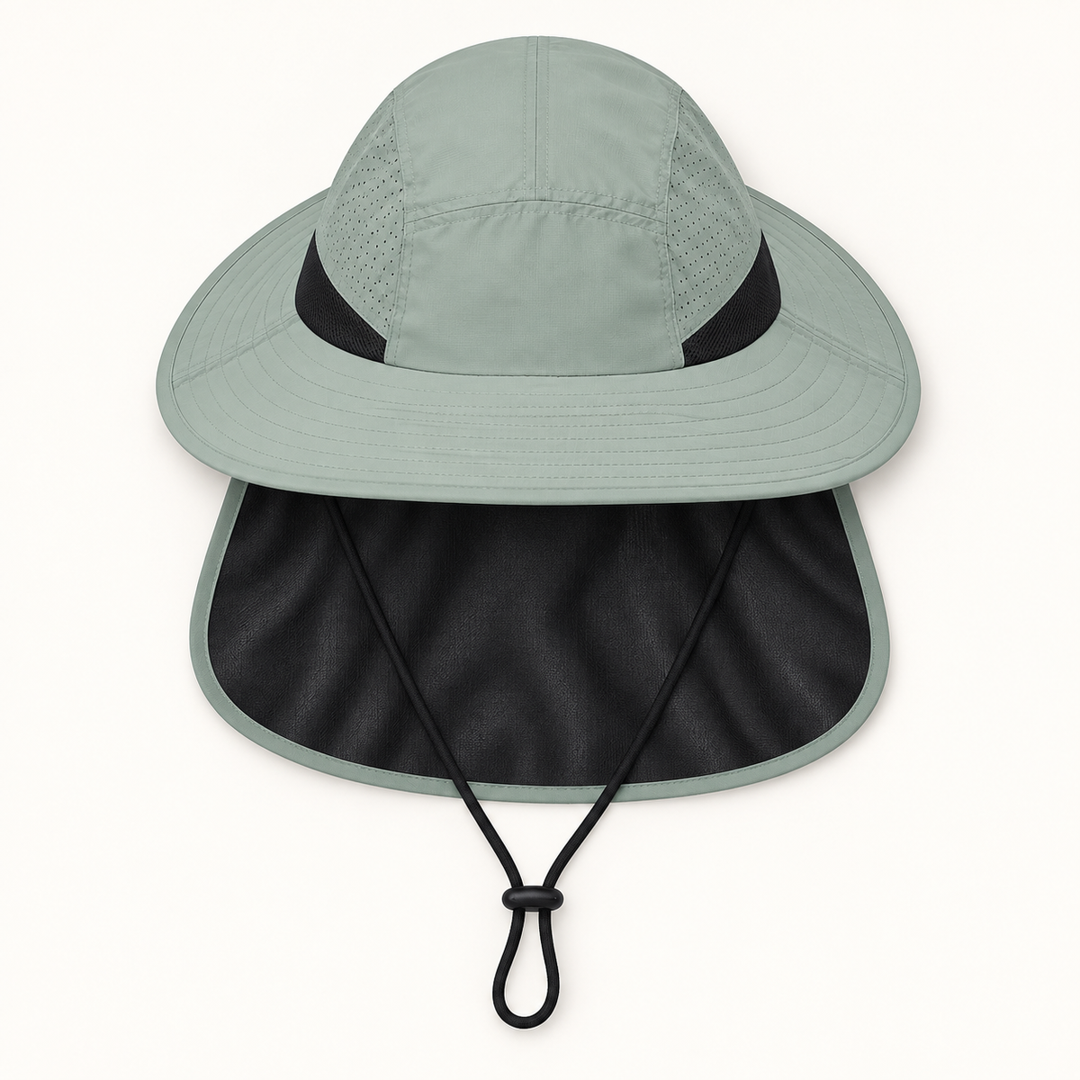 Chapeau randonnée protège nuque – vue dessus