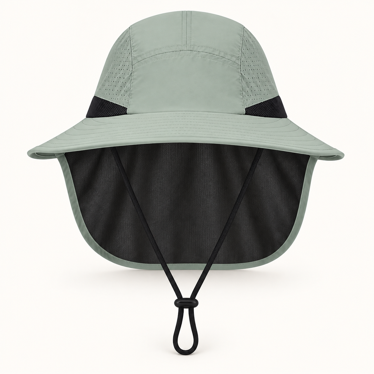 Chapeau randonnée protège nuque – vue frontale