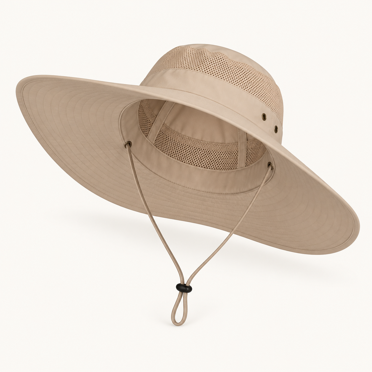 Chapeau randonnée vent – vue dessous