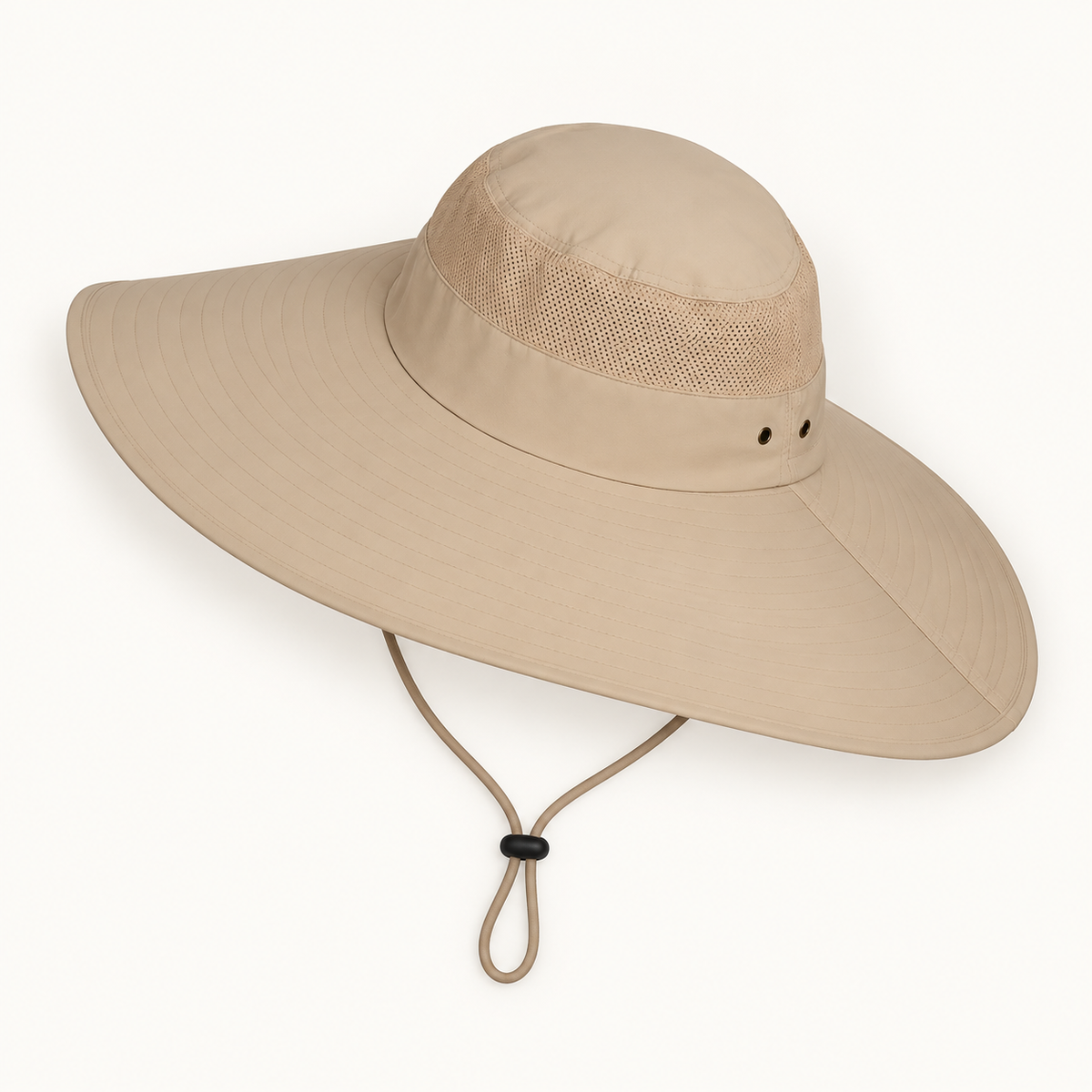 Chapeau randonnée vent – vue dessus