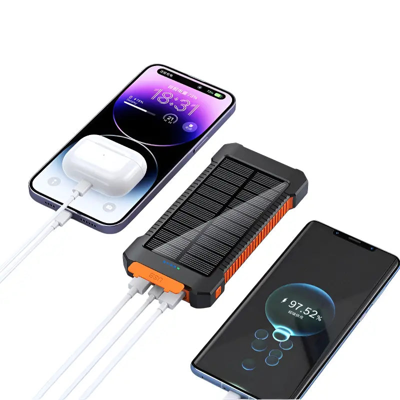 Chargeur Solaire Avec Lampe Pour Randonnée
