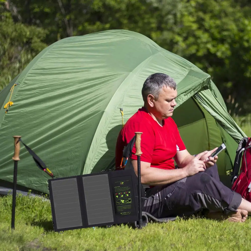 Chargeur Solaire Pliable Randonnée