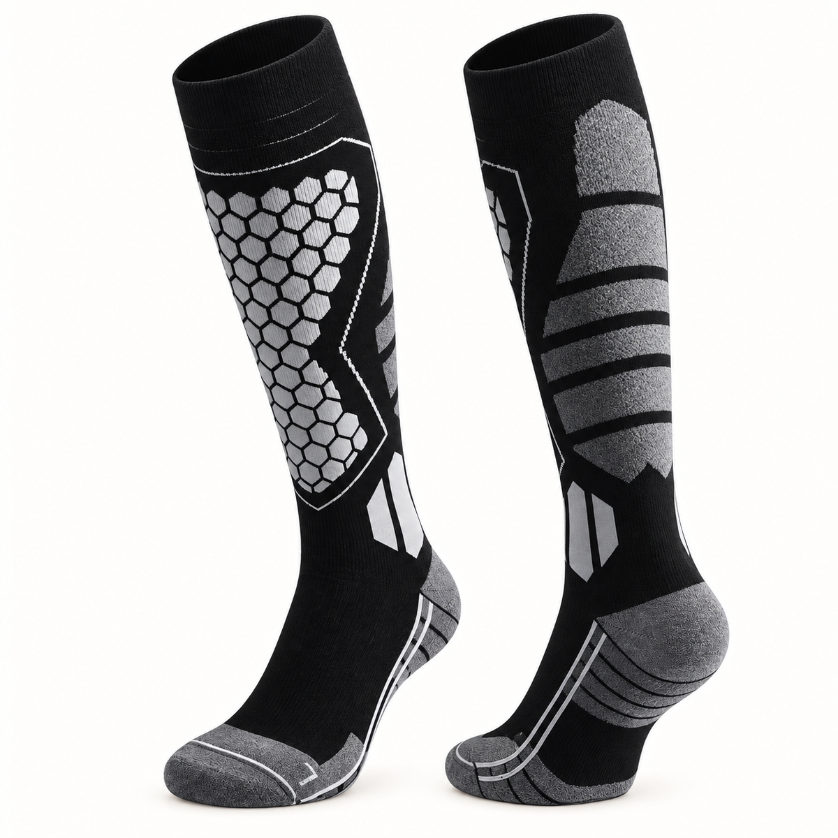 Chaussette Grande Randonnée — packshot variante noir et gris