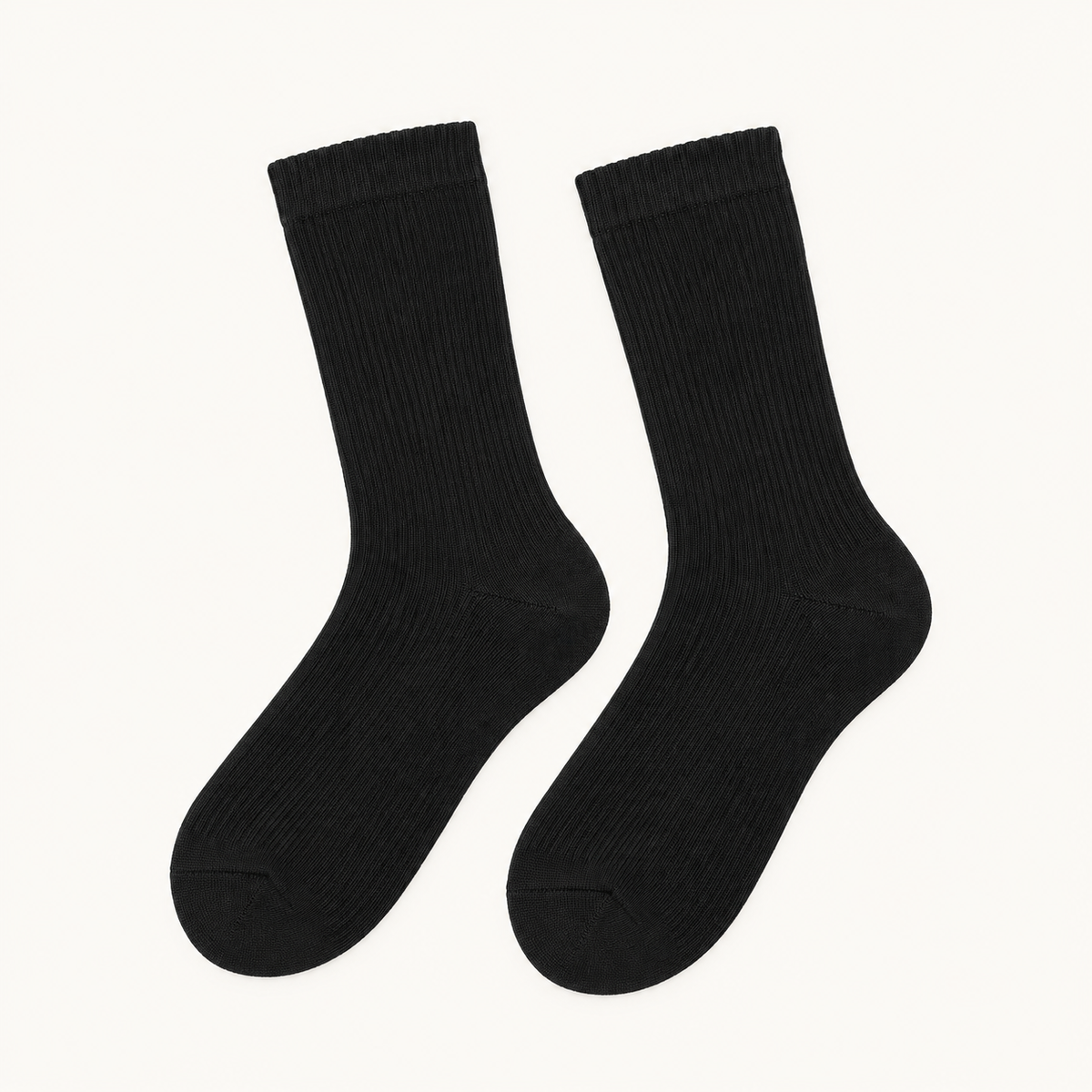 Chaussettes imperméables randonnée – vue dessus noir