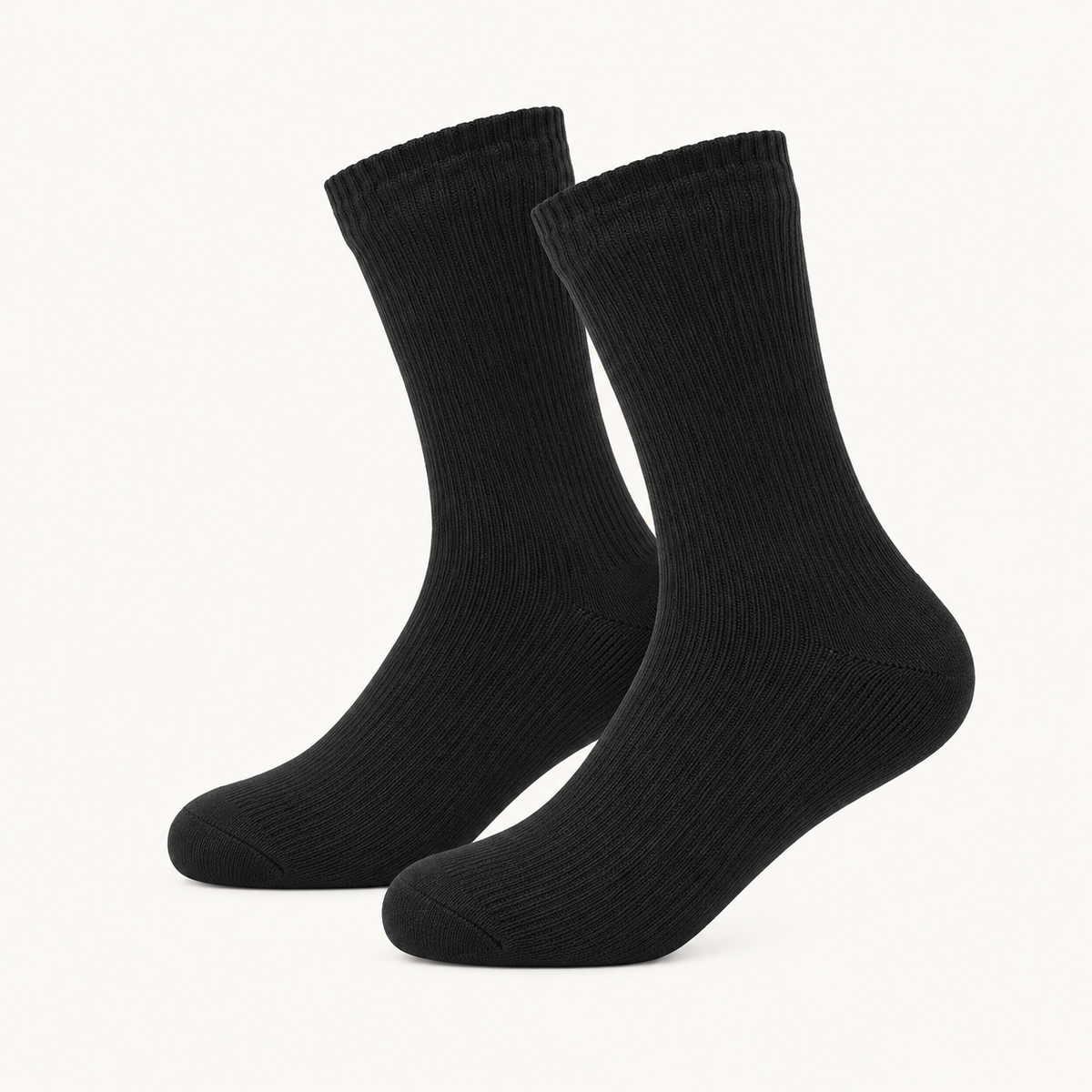 Chaussettes imperméables randonnée – vue laterale noir