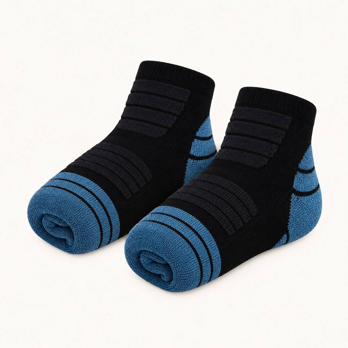 Chaussettes polyester – paire roulee