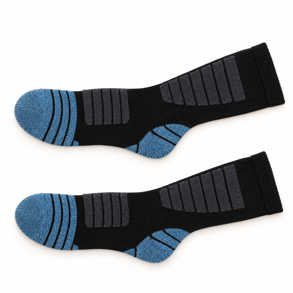 Chaussettes polyester – profils latéraux entièrement déroulés