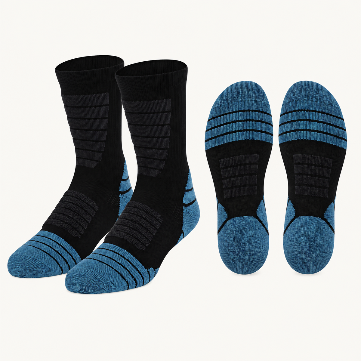 Chaussettes polyester – vue semelles