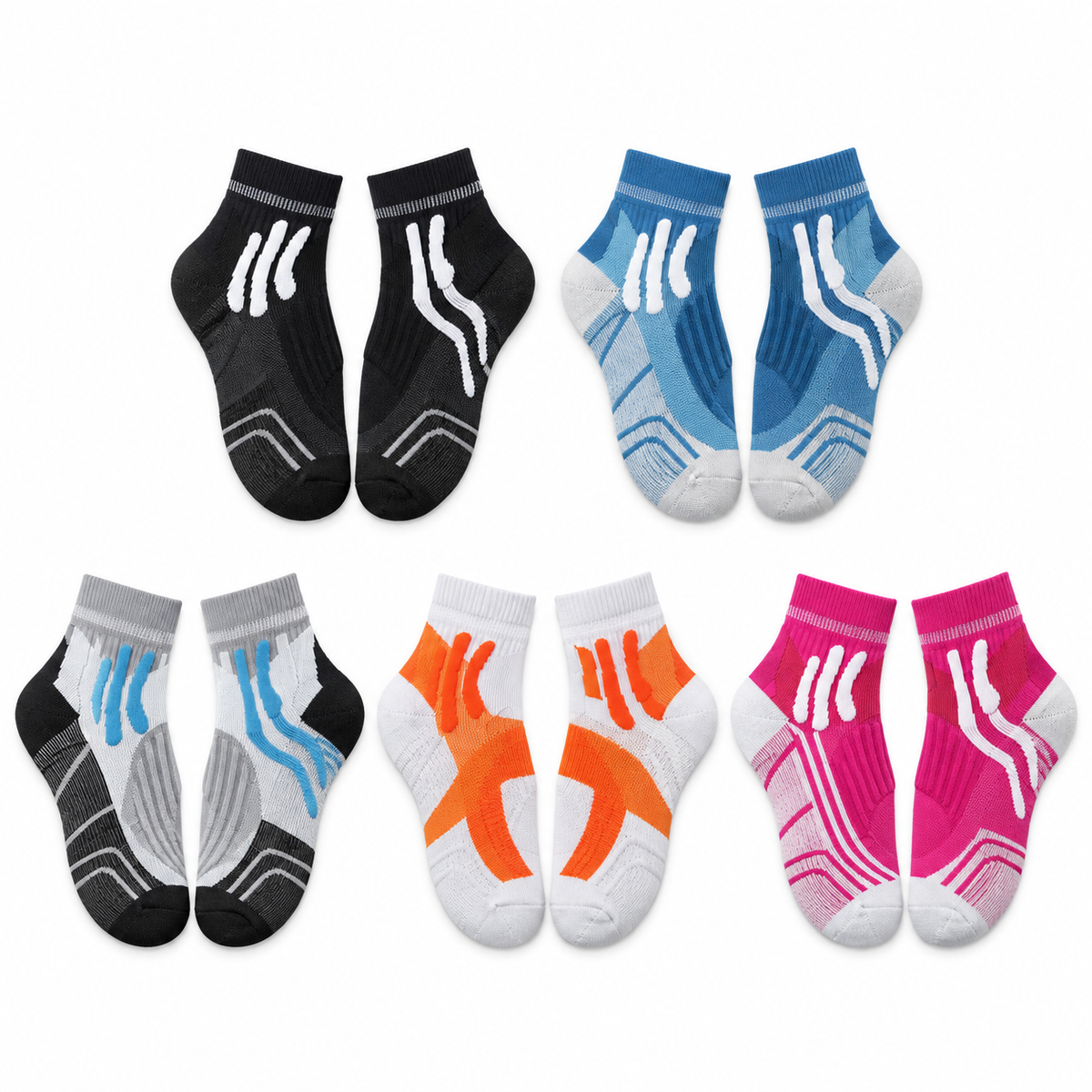 Chaussette randonnée basse dessus lot cinq