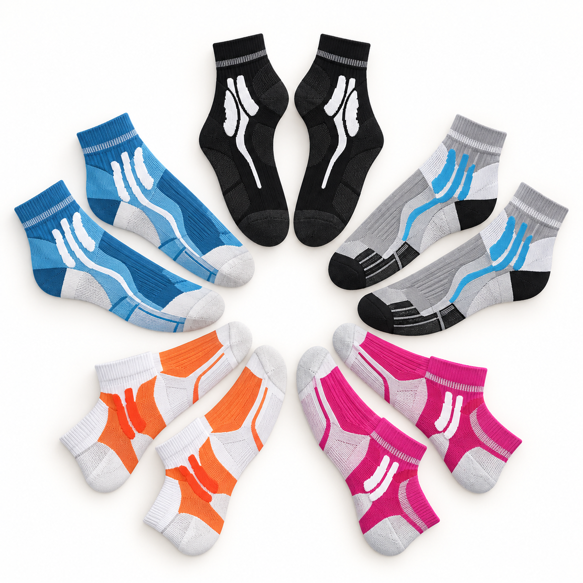 Chaussette randonnée basse eventail lot cinq
